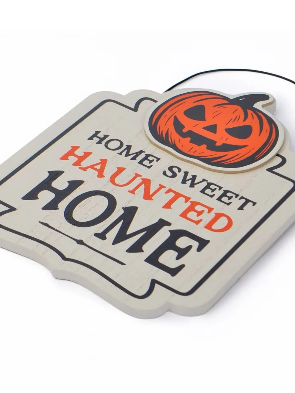 NEW Target Bullseyes Playground Wood Halloween Sign - Haunted Home